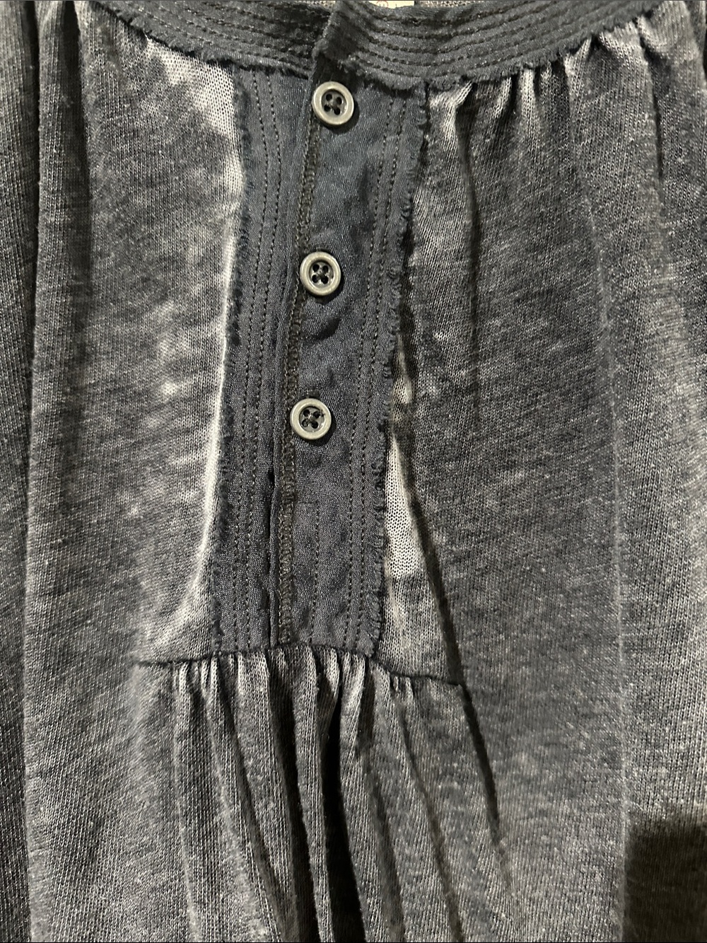 We The Free Washed gray Long-Sleeve Peasant Top - Picture 3 of 11